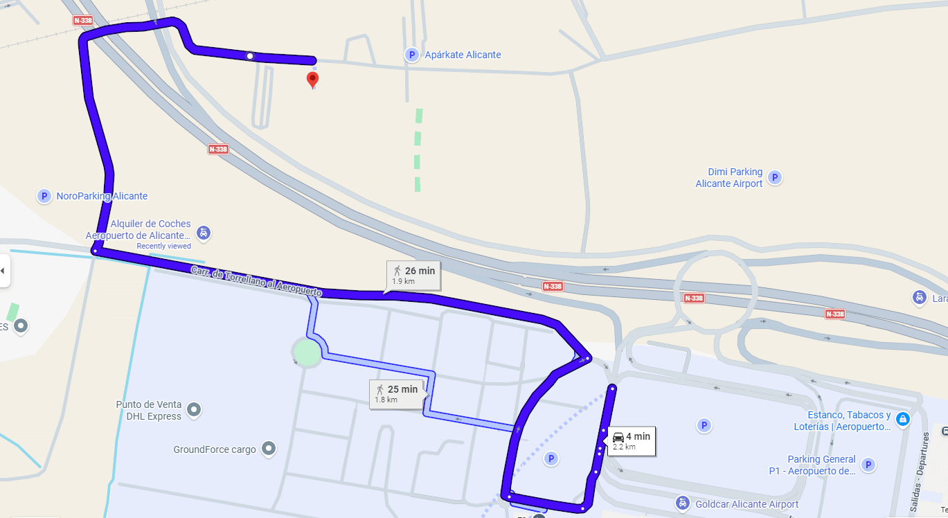 4 minutes from Alicante Airport