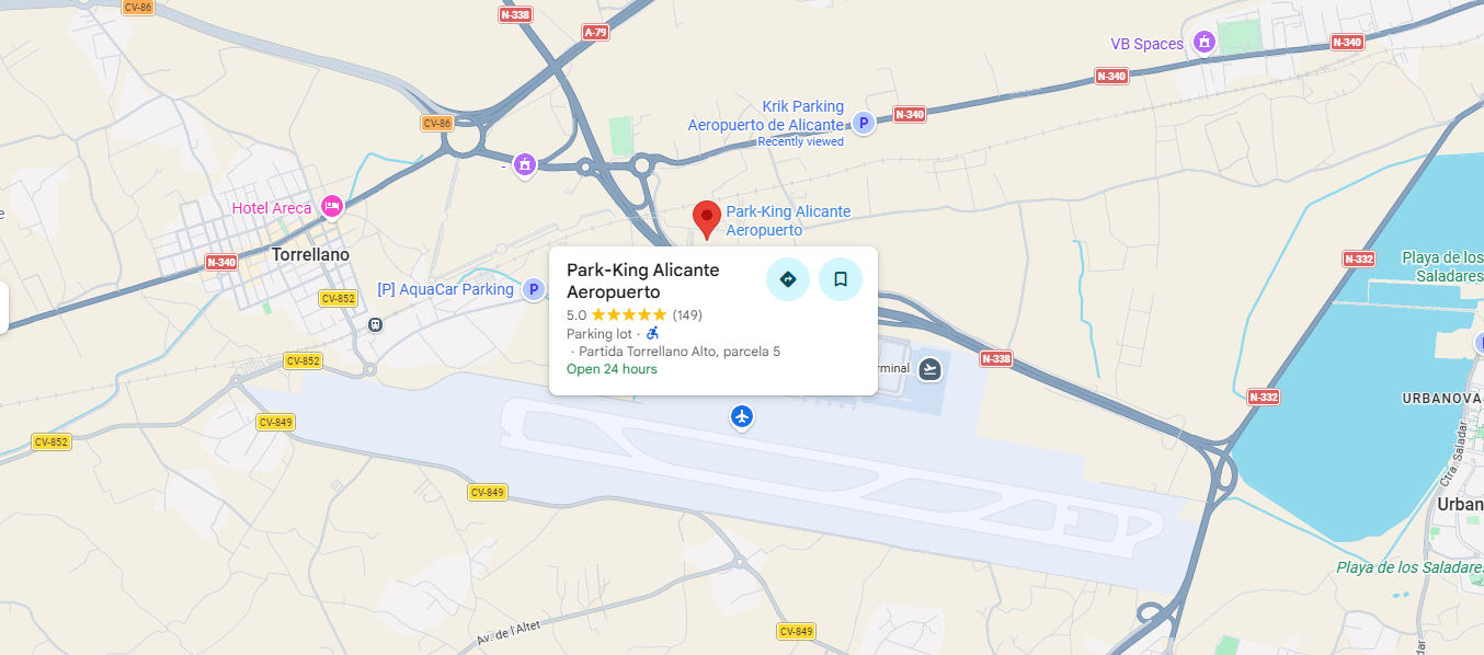 Parking Near Alicante Airport – Easy to Reach Location
